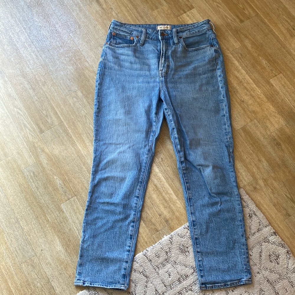 Madewell curvy perfect vintage jeans size 29, light wash